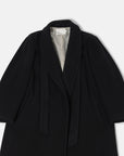 SHAWL GOWN COAT BLACK