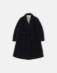 SHAWL GOWN COAT BLACK