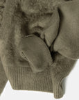 BRUSHED COTTON P/O KNIT SWEATER OLIVE