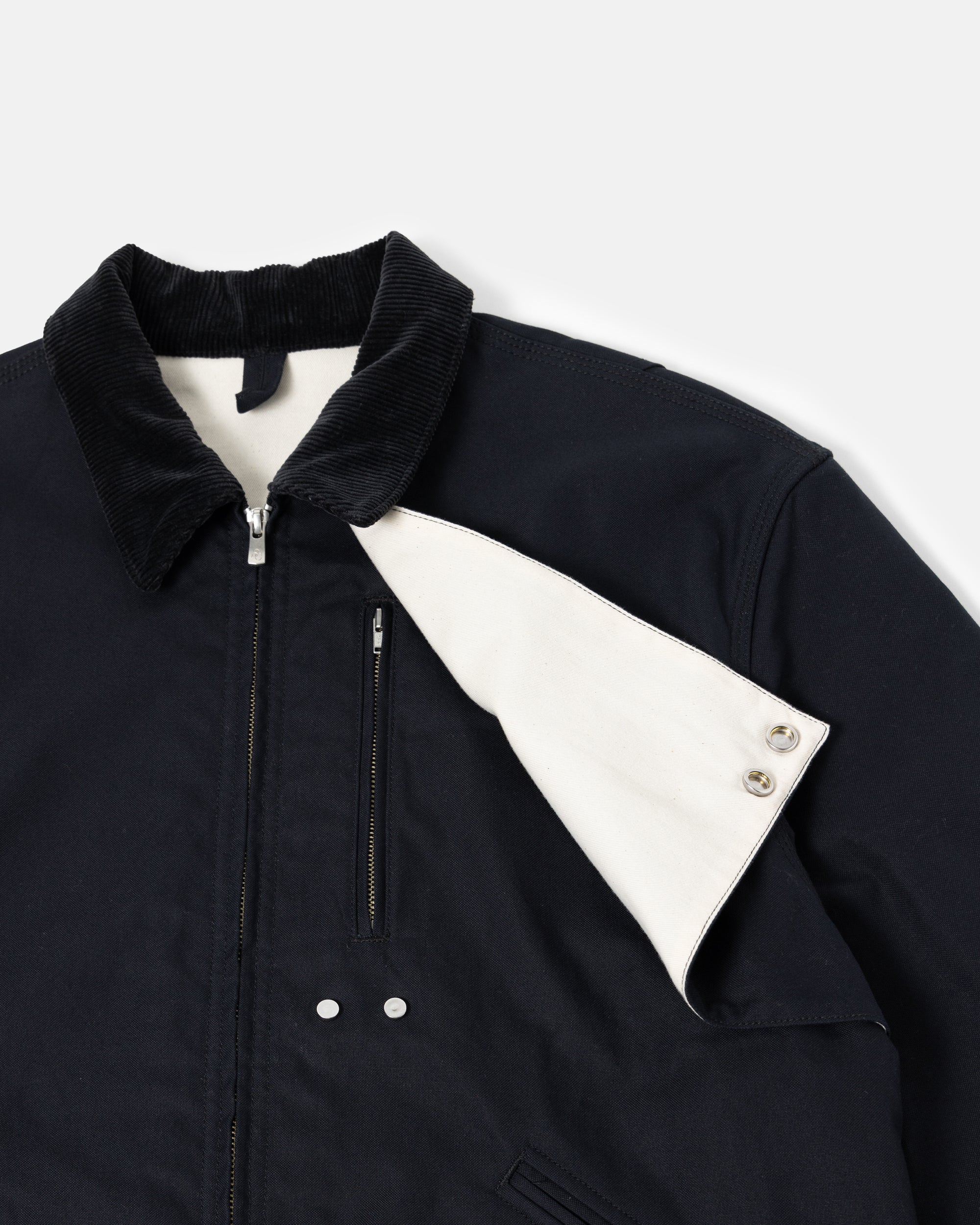 CORD COLLAR WORK JACKET OBSIDIAN