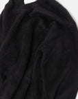 BRUSHED COTTON P/O KNIT SWEATER BLACK