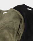 BRUSHED COTTON P/O KNIT SWEATER OLIVE