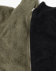 BRUSHED COTTON DRIVERS KNIT SWEATER OLIVE
