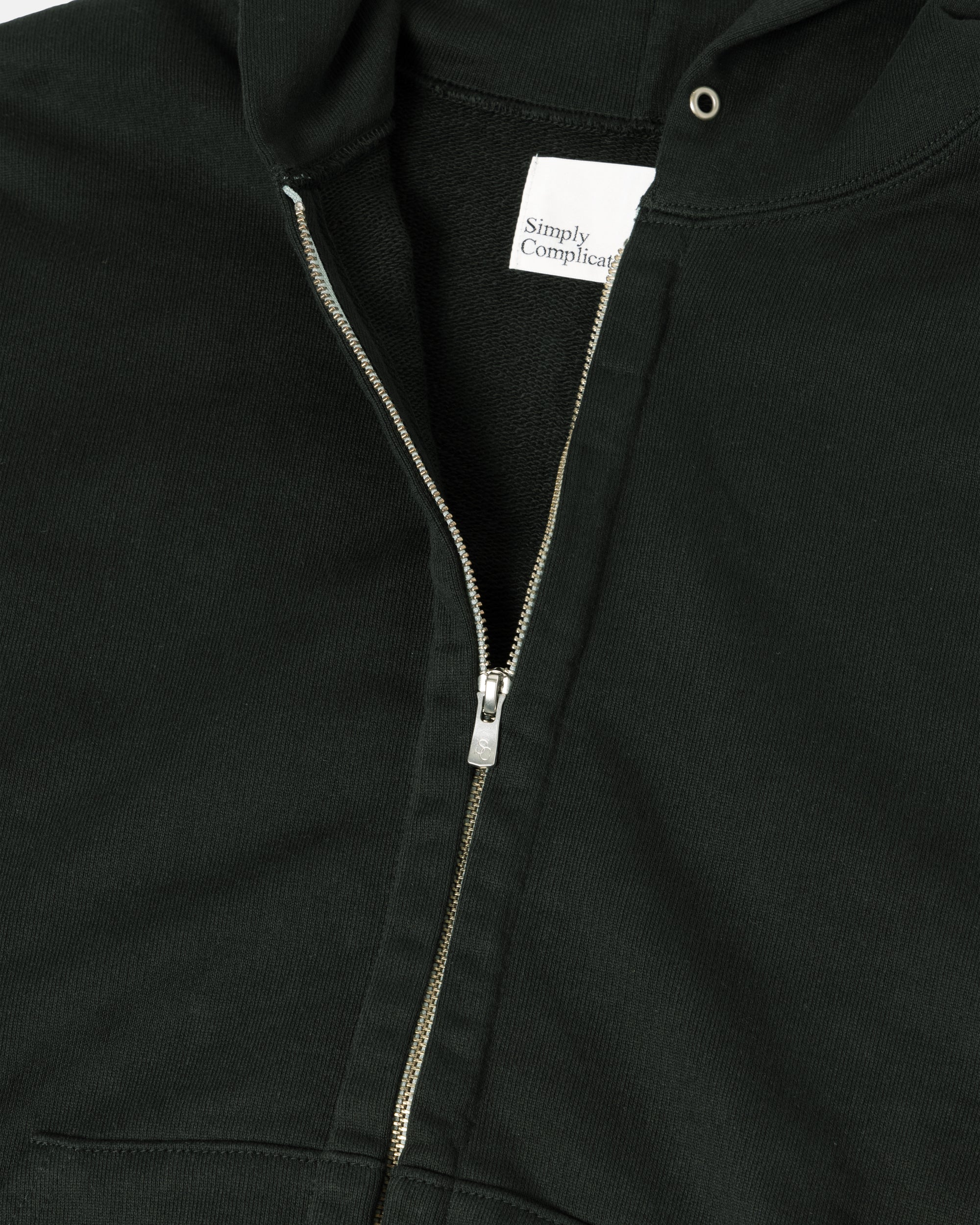 CORE ZIP-UP HOODIE AUTHENTIC BLACK DYED