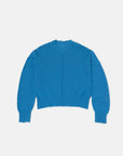 V NECK LIGHT KNIT SWEATER VIVID BLUE