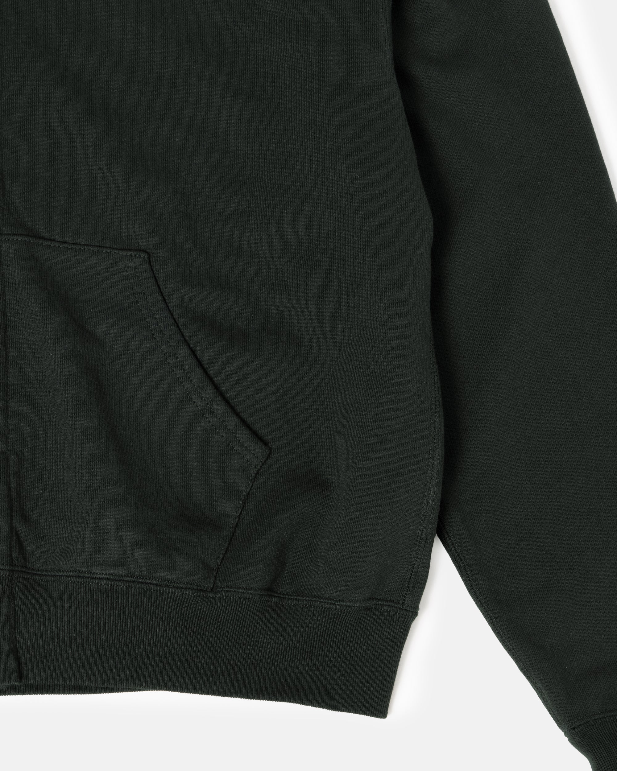 CORE ZIP-UP HOODIE AUTHENTIC BLACK DYED