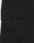BRUSHED COTTON KNIT SCARF BLACK