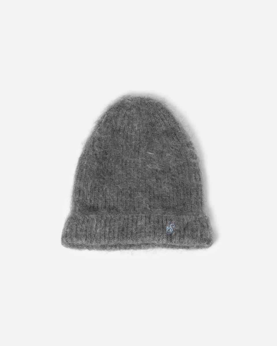 スーパーセール タイムセール 時間 SHAGGY SimplyComplicated – GRAY TOP BEANIE KNIT MOHAIR 帽子