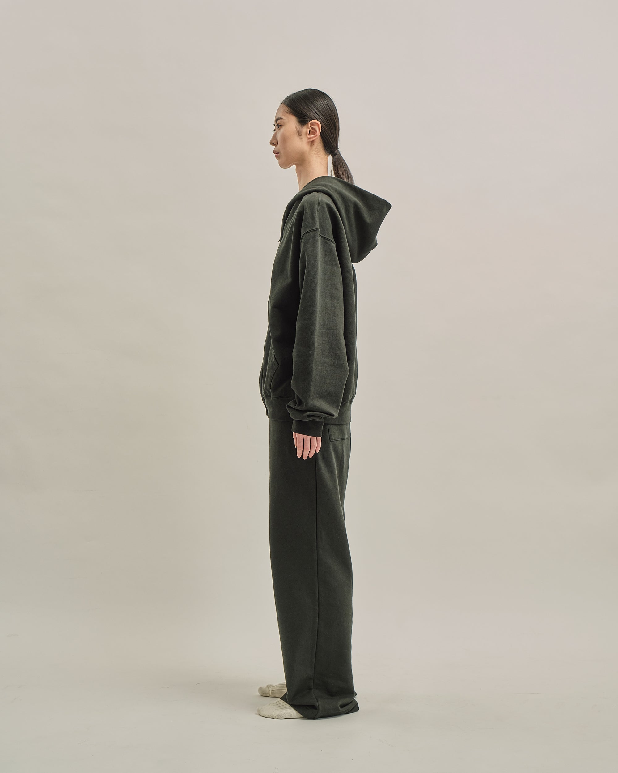 CORE ZIP-UP HOODIE AUTHENTIC BLACK DYED
