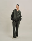 CORE ZIP-UP HOODIE AUTHENTIC BLACK DYED