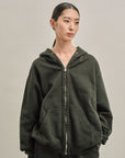 CORE ZIP-UP HOODIE AUTHENTIC BLACK DYED