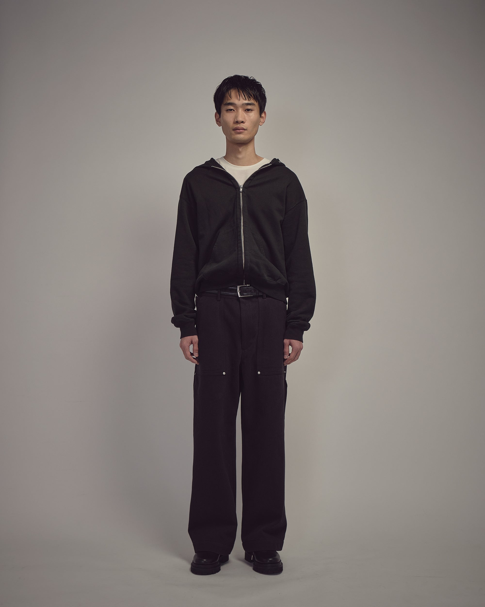 TWILL C/W BAKER PANTS BLACK