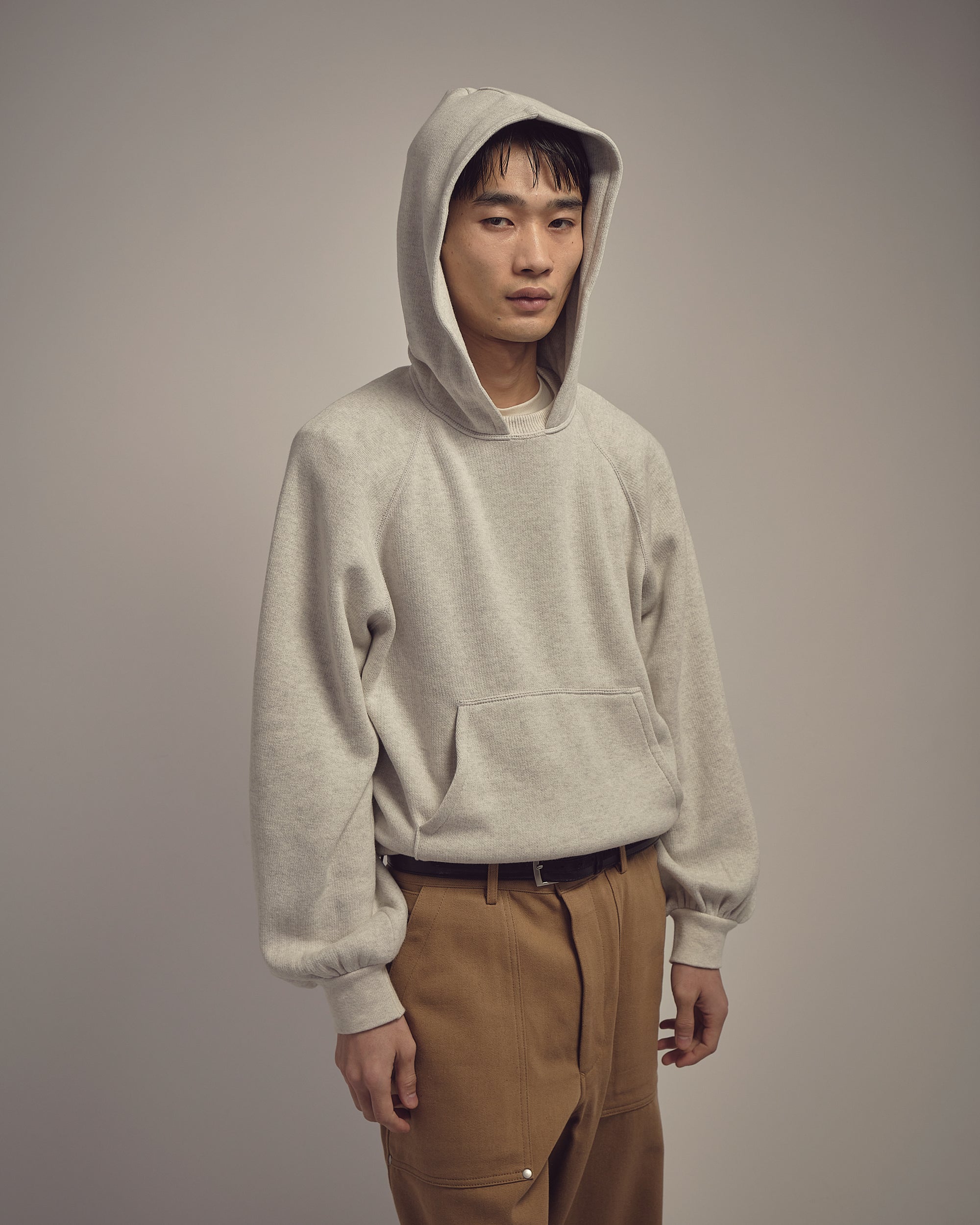 HOODED KNIT SWEATER