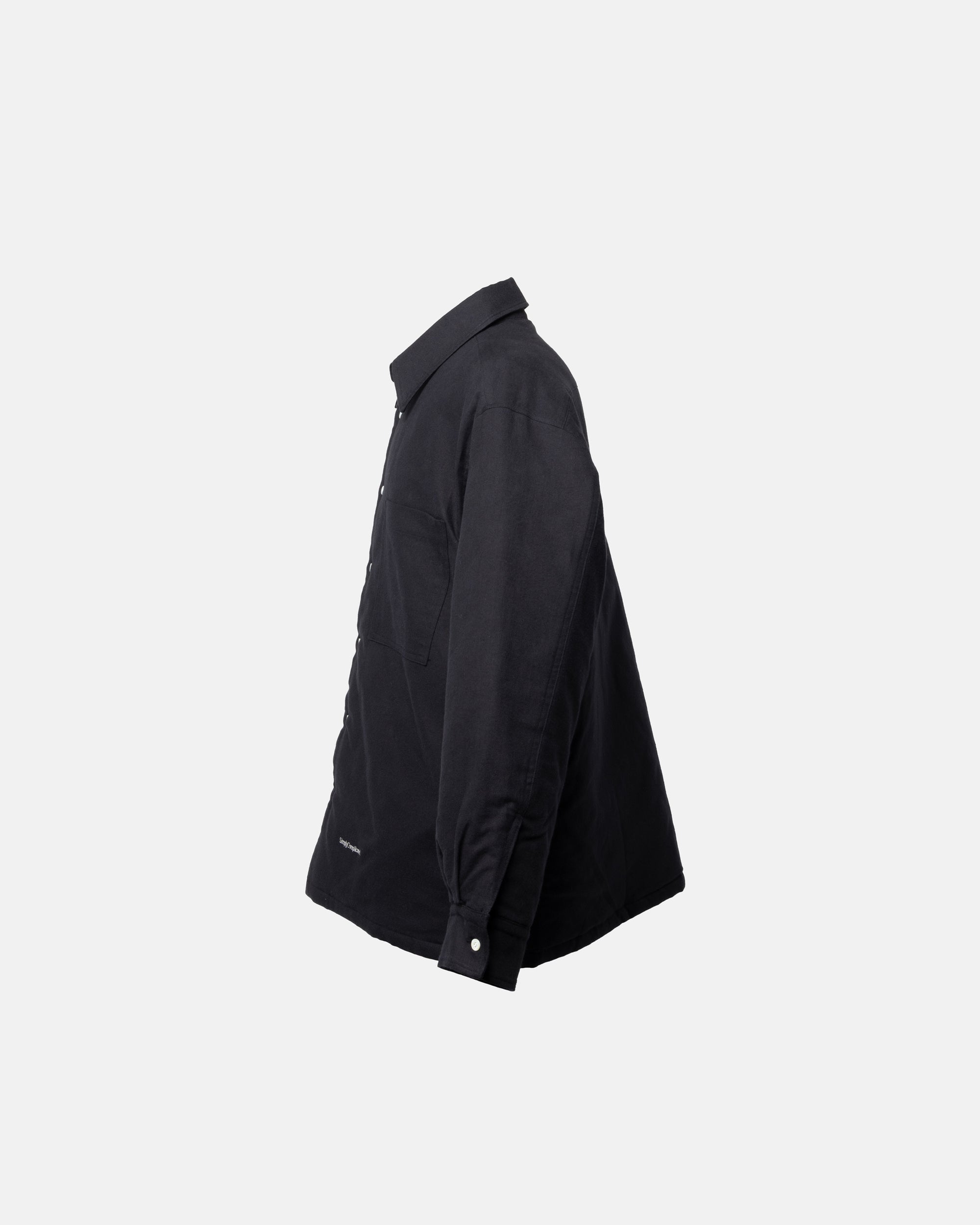 FLANNEL OVER SHIRT BLACK