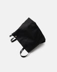 JUTE CANVAS TOTE BAG BLACK
