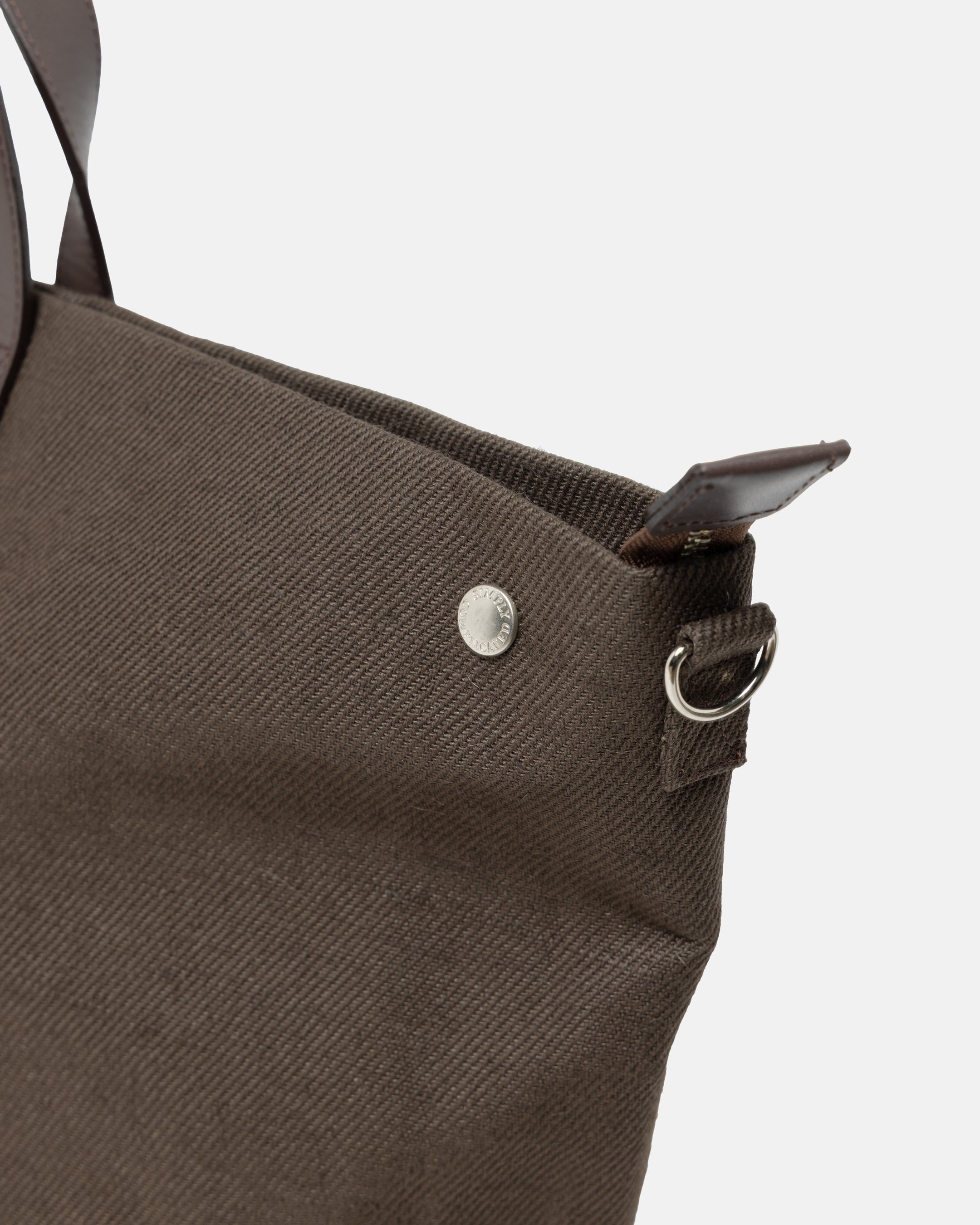 JUTE CANVAS TOTE BAG DK. BROWN – SimplyComplicated