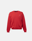 SCRIPT KNIT L/S TEE RED