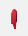 SCRIPT KNIT L/S TEE RED