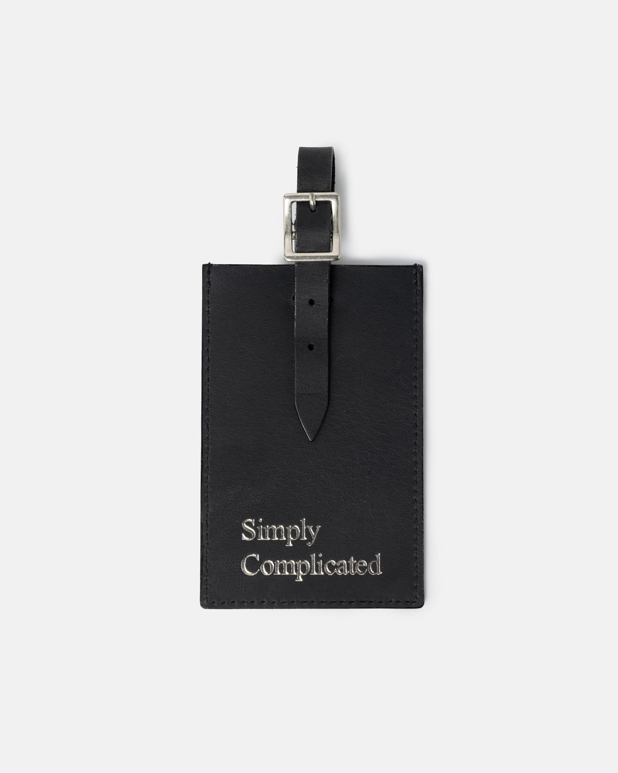 TRAVELER LEATHER TAG BLACK