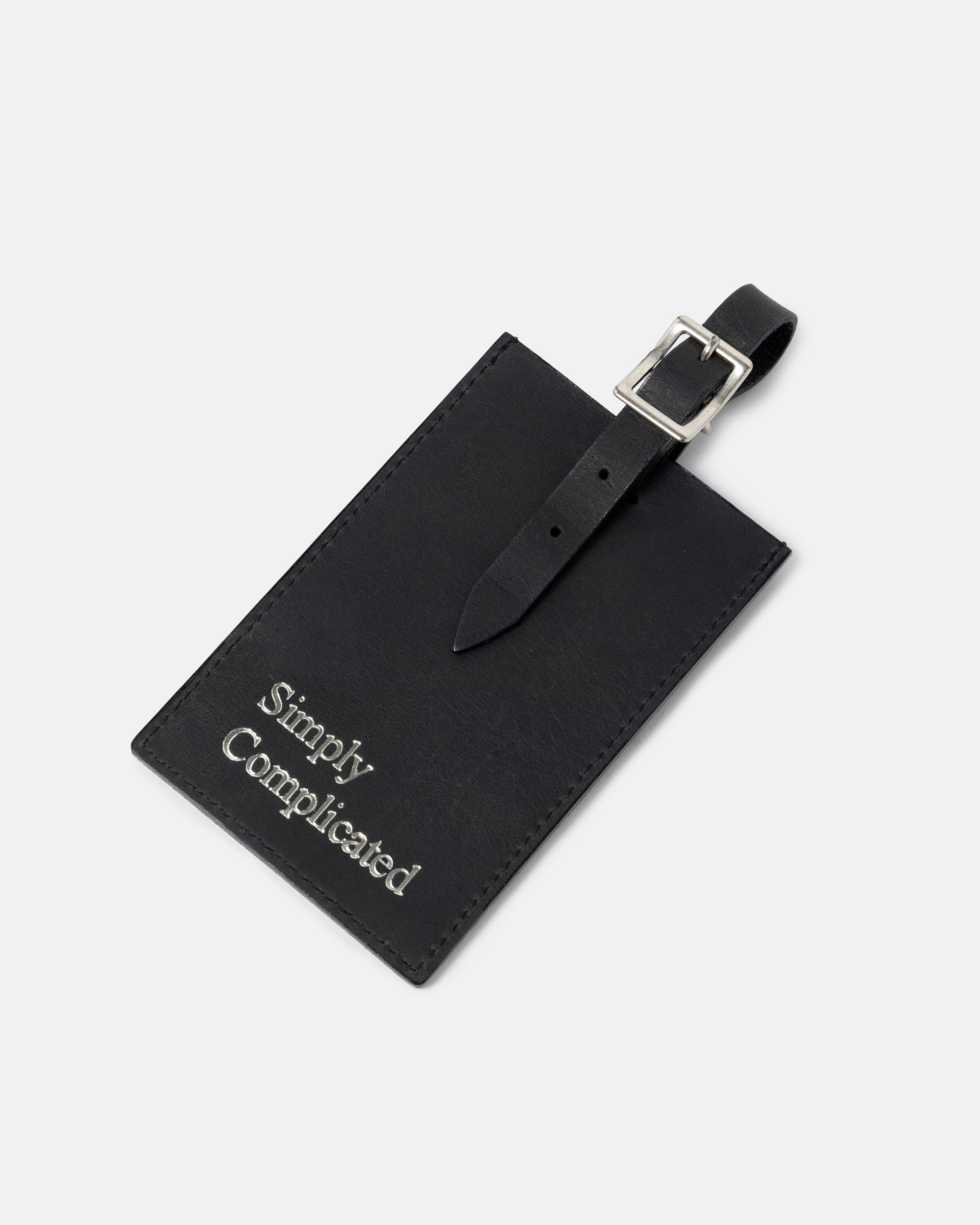 TRAVELER LEATHER TAG BLACK