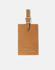 TRAVELER LEATHER TAG CAMEL