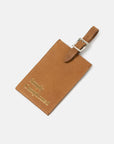 TRAVELER LEATHER TAG CAMEL