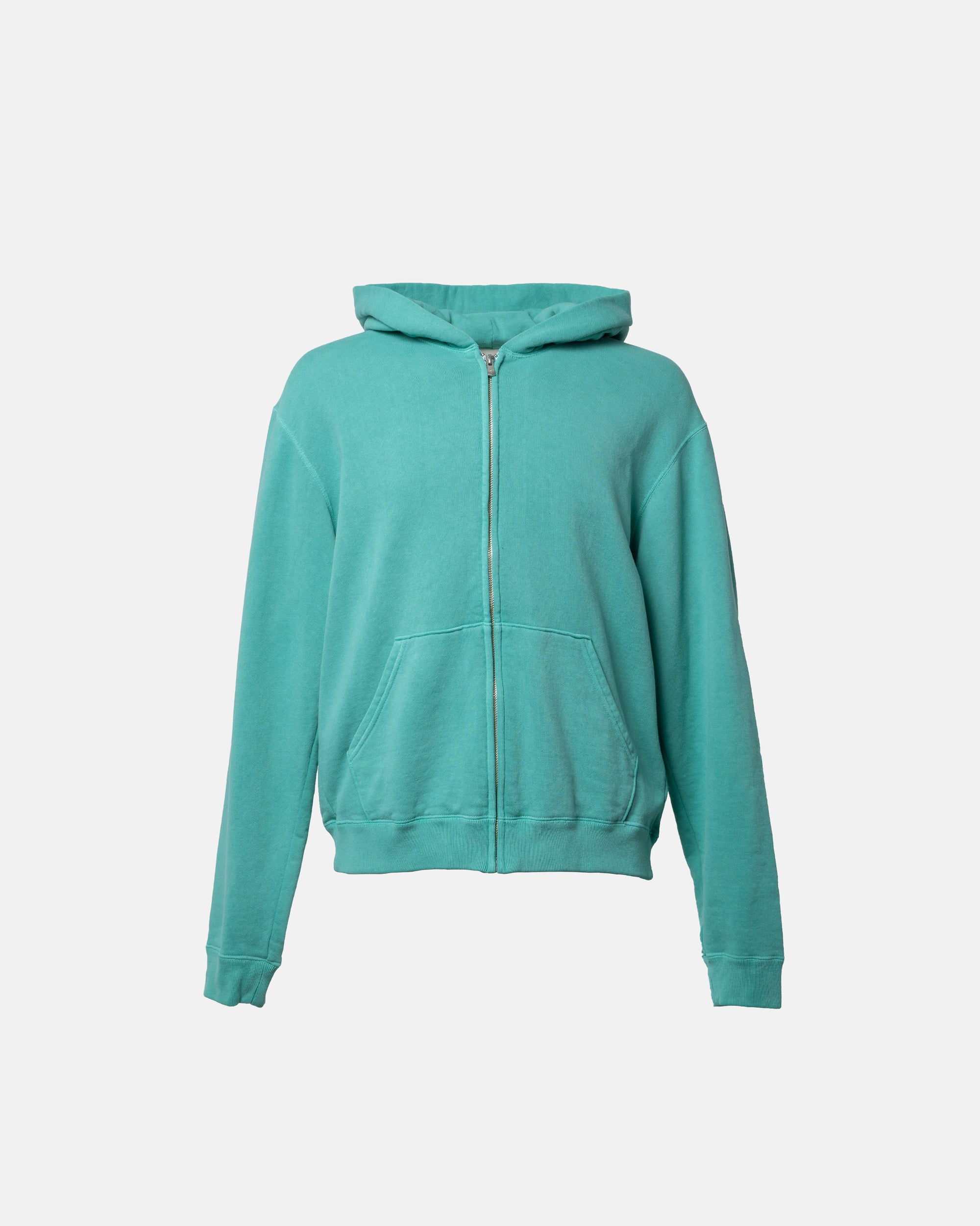 CORE LOOPWHEEL ZIP HOODIE EMERALD