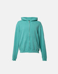 CORE LOOPWHEEL ZIP HOODIE EMERALD
