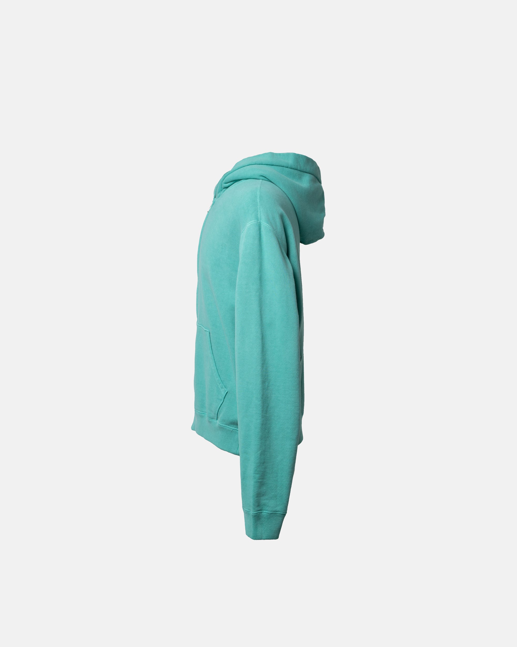 CORE LOOPWHEEL ZIP HOODIE EMERALD
