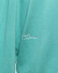 CORE LOOPWHEEL ZIP OVER CREW EMERALD