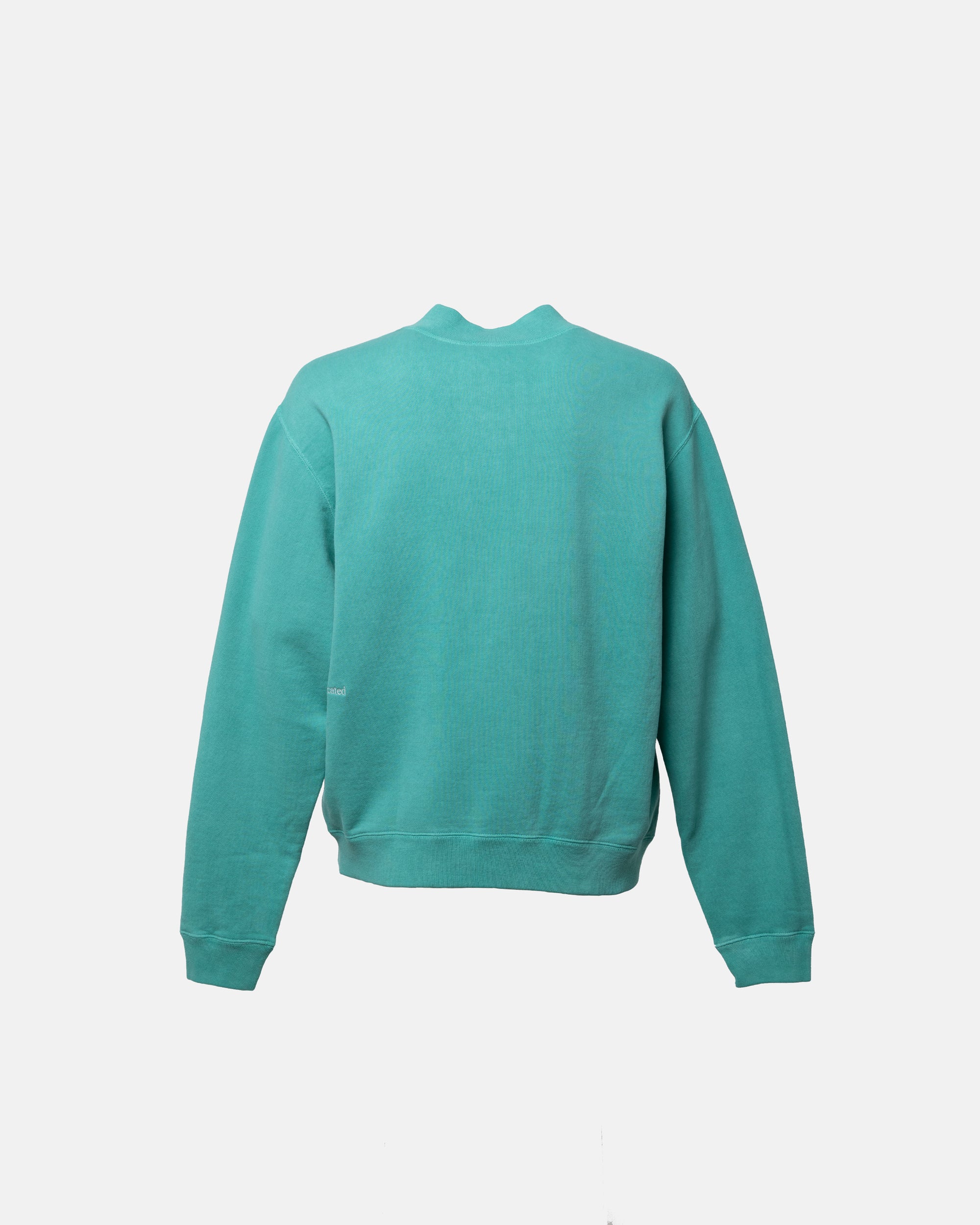 CORE LOOPWHEEL ZIP OVER CREW EMERALD