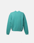 CORE LOOPWHEEL ZIP OVER CREW EMERALD