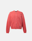 CORE LOOPWHEEL ZIP OVER CREW RED