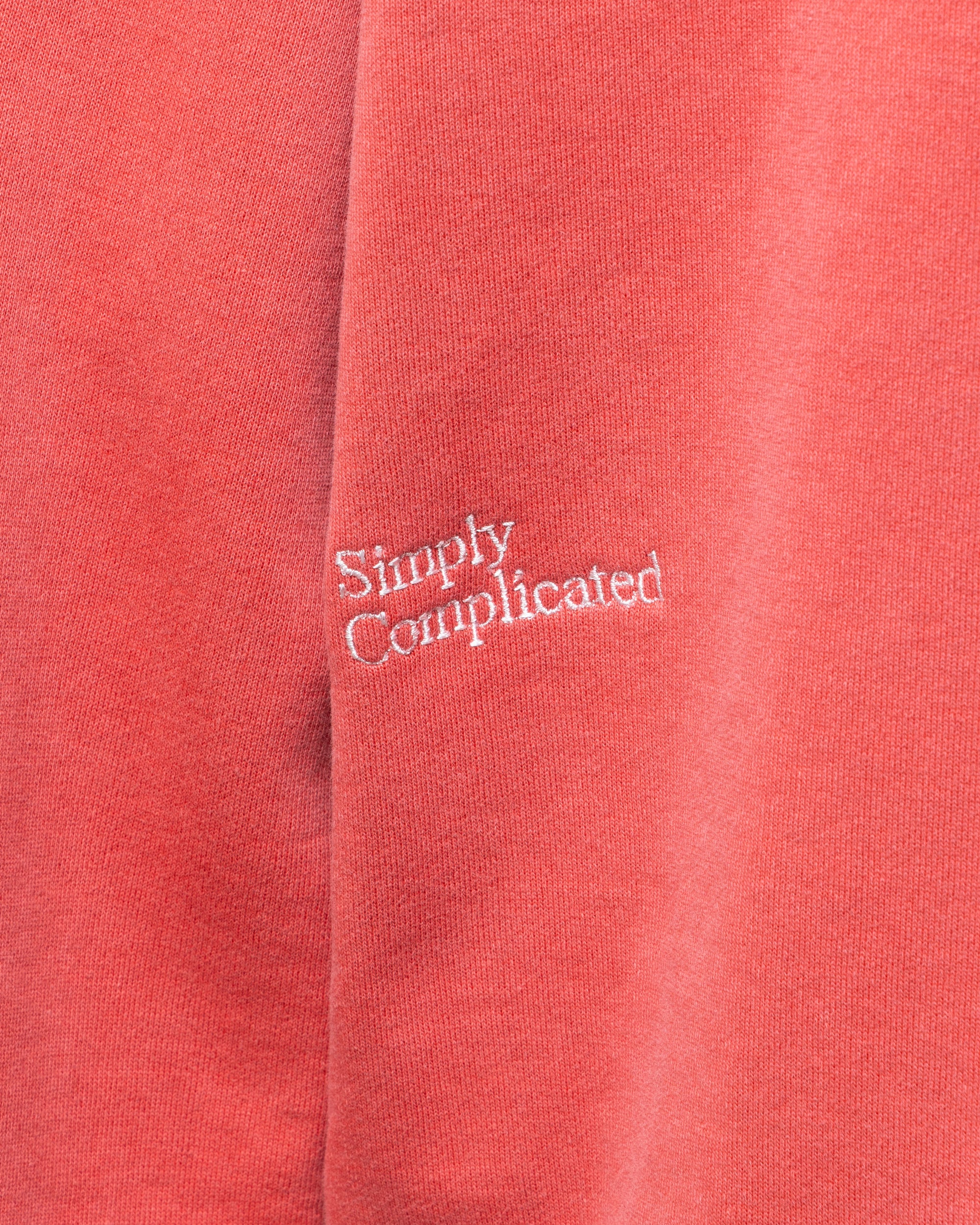 CORE LOOPWHEEL ZIP OVER CREW RED