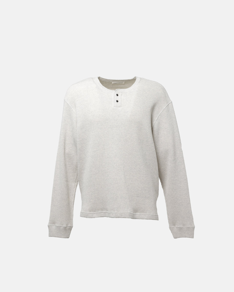 トップス simply complicated HENRY L/S TEE OATMEAL 25SS03_SNAP_HENRY_L_S_TEE_OATM