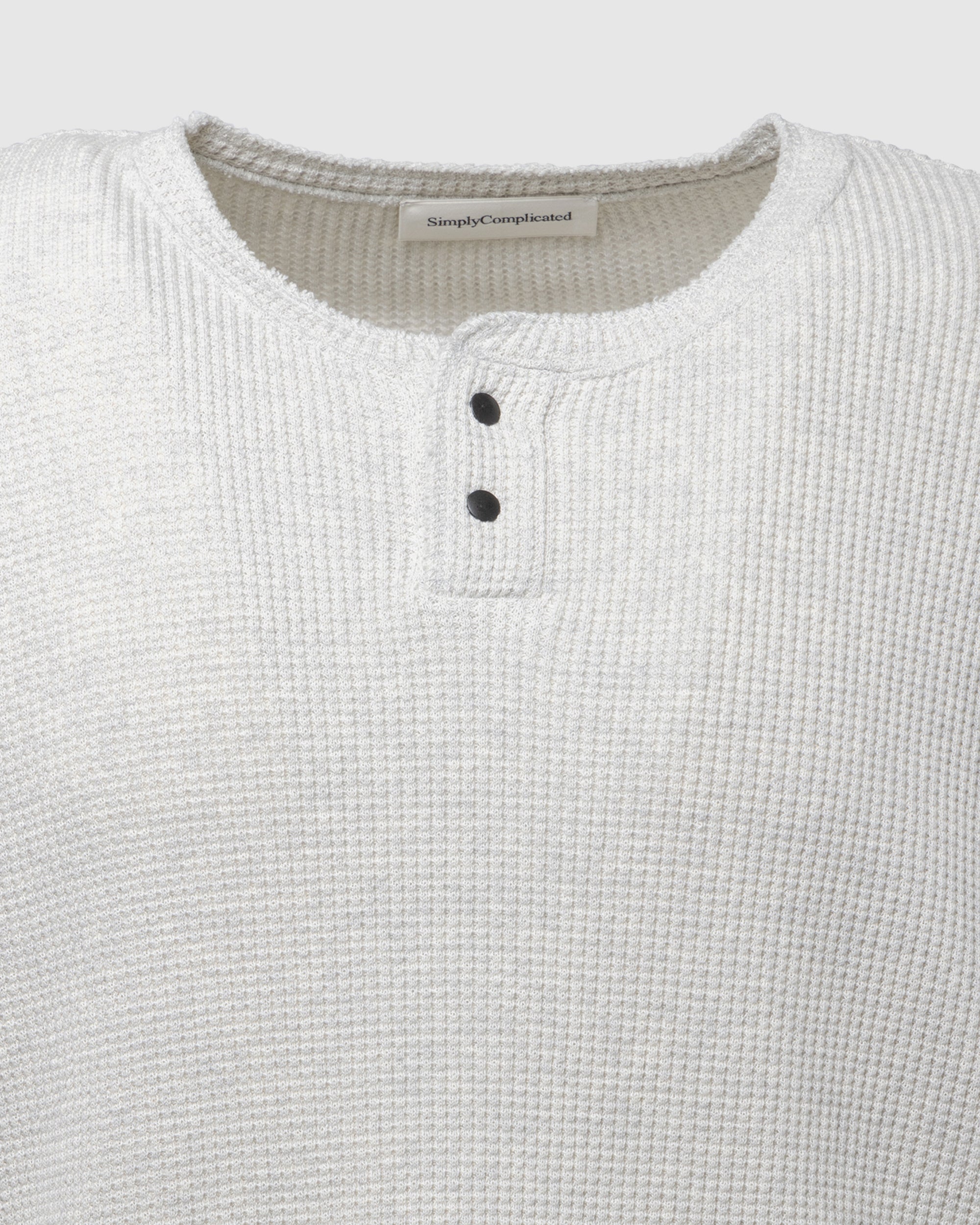 SNAP HENRY L/S TEE OATMEAL