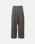 UNEVEN WOOL LOOSE TROUSERS