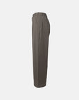 UNEVEN WOOL LOOSE TROUSERS