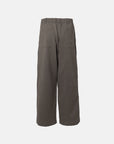 UNEVEN WOOL LOOSE TROUSERS