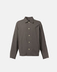 UNEVEN WOOL OVER SHIRT
