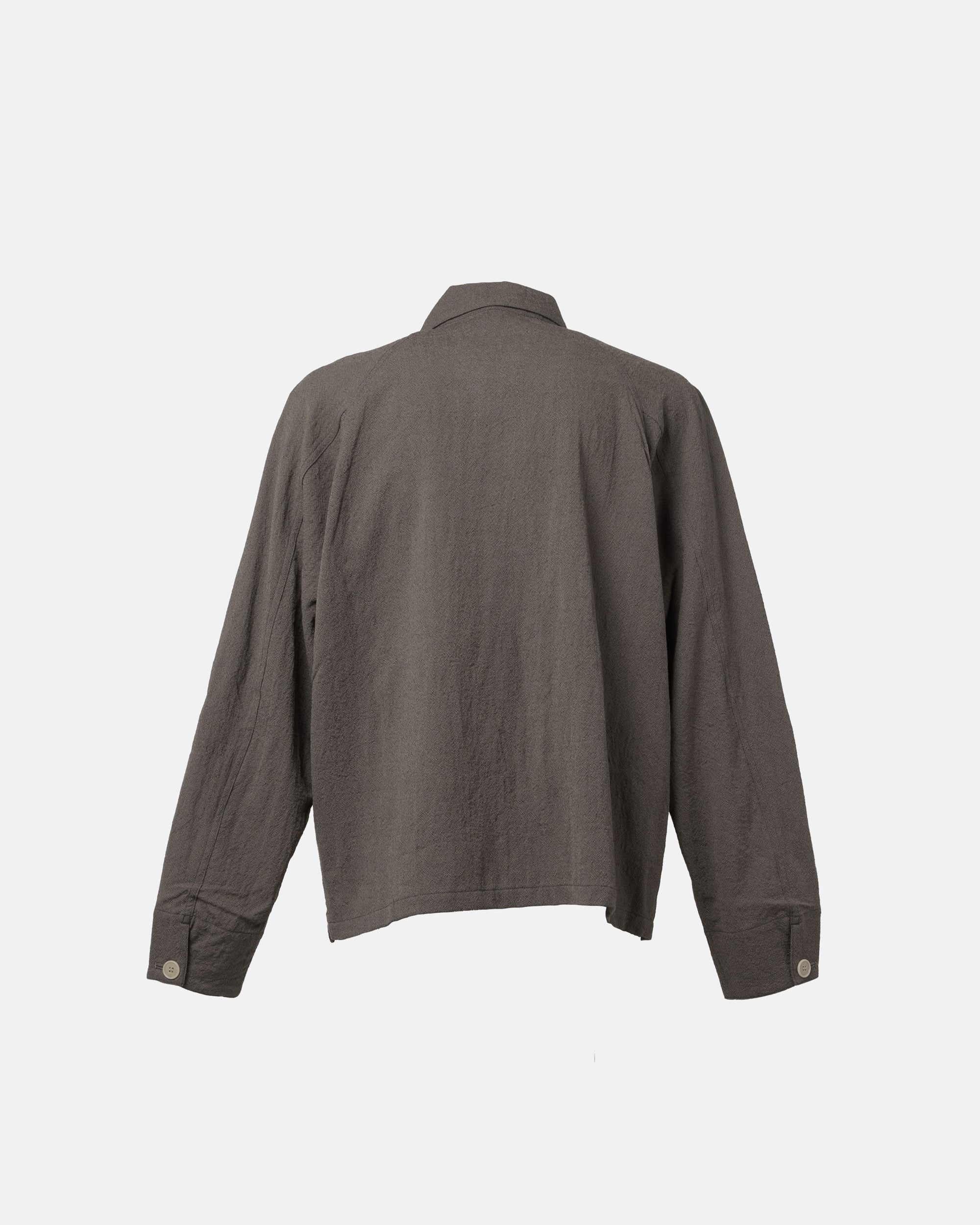 UNEVEN WOOL OVER SHIRT
