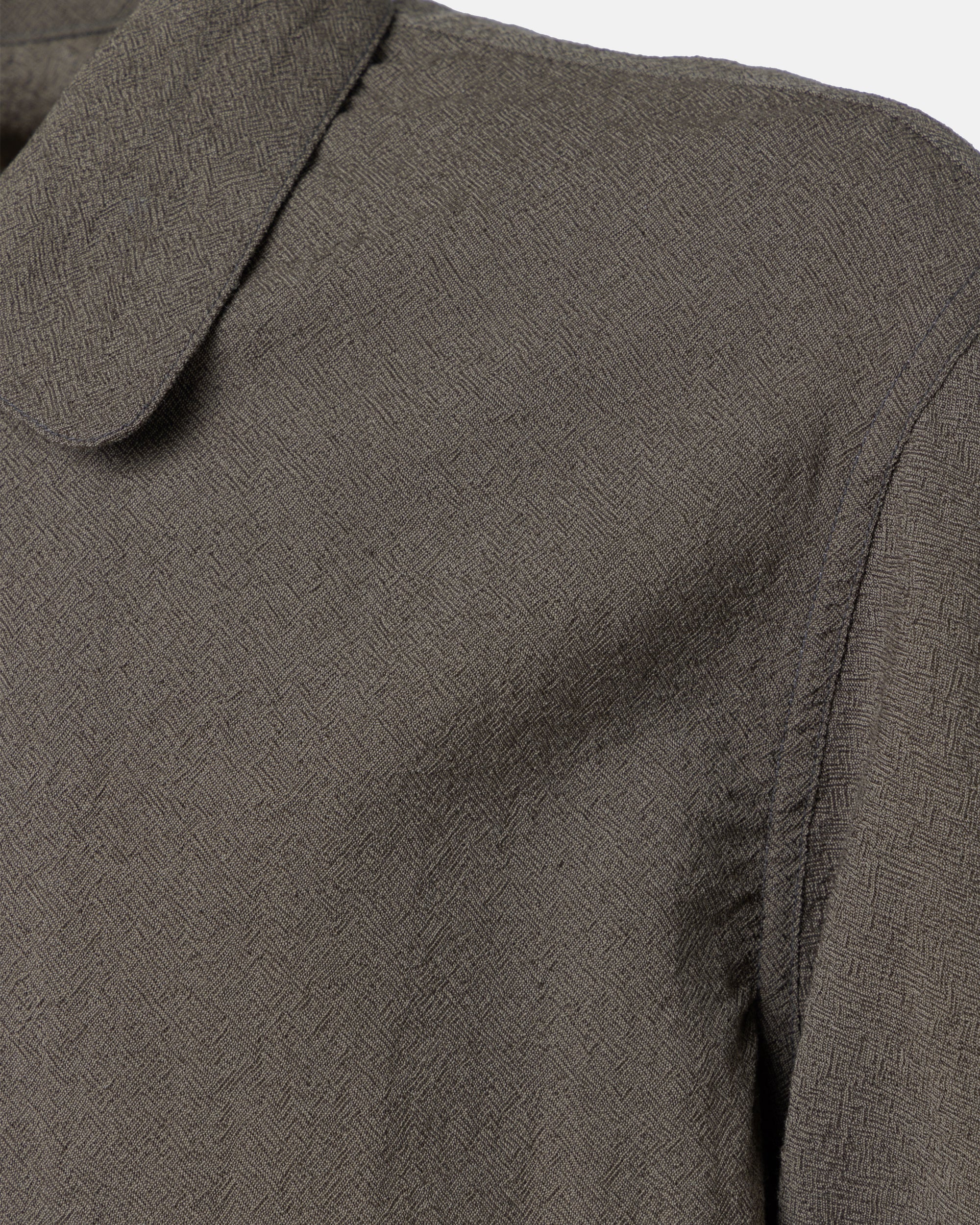 UNEVEN WOOL OVER SHIRT