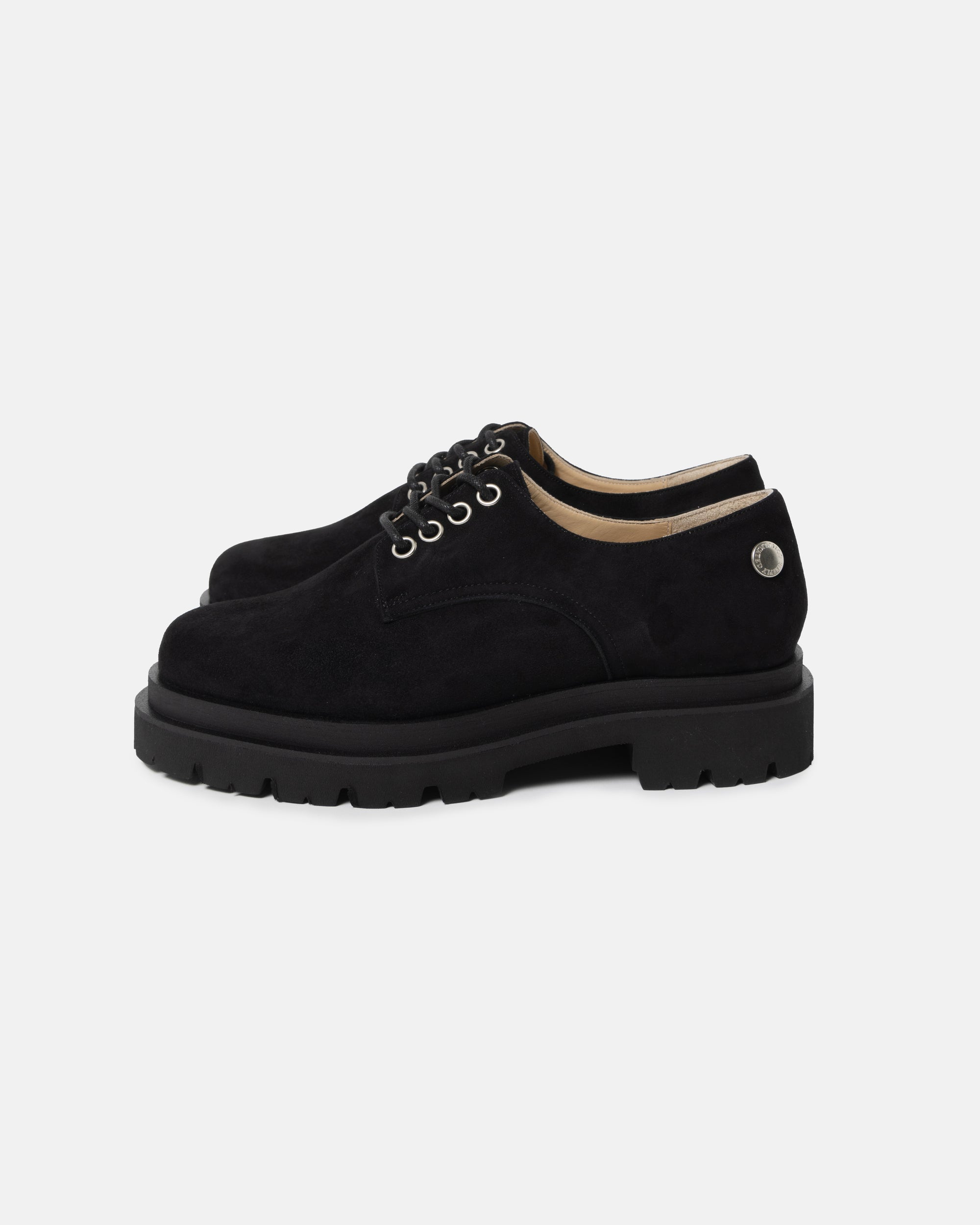 LUG DERBY SUEDE BLACK