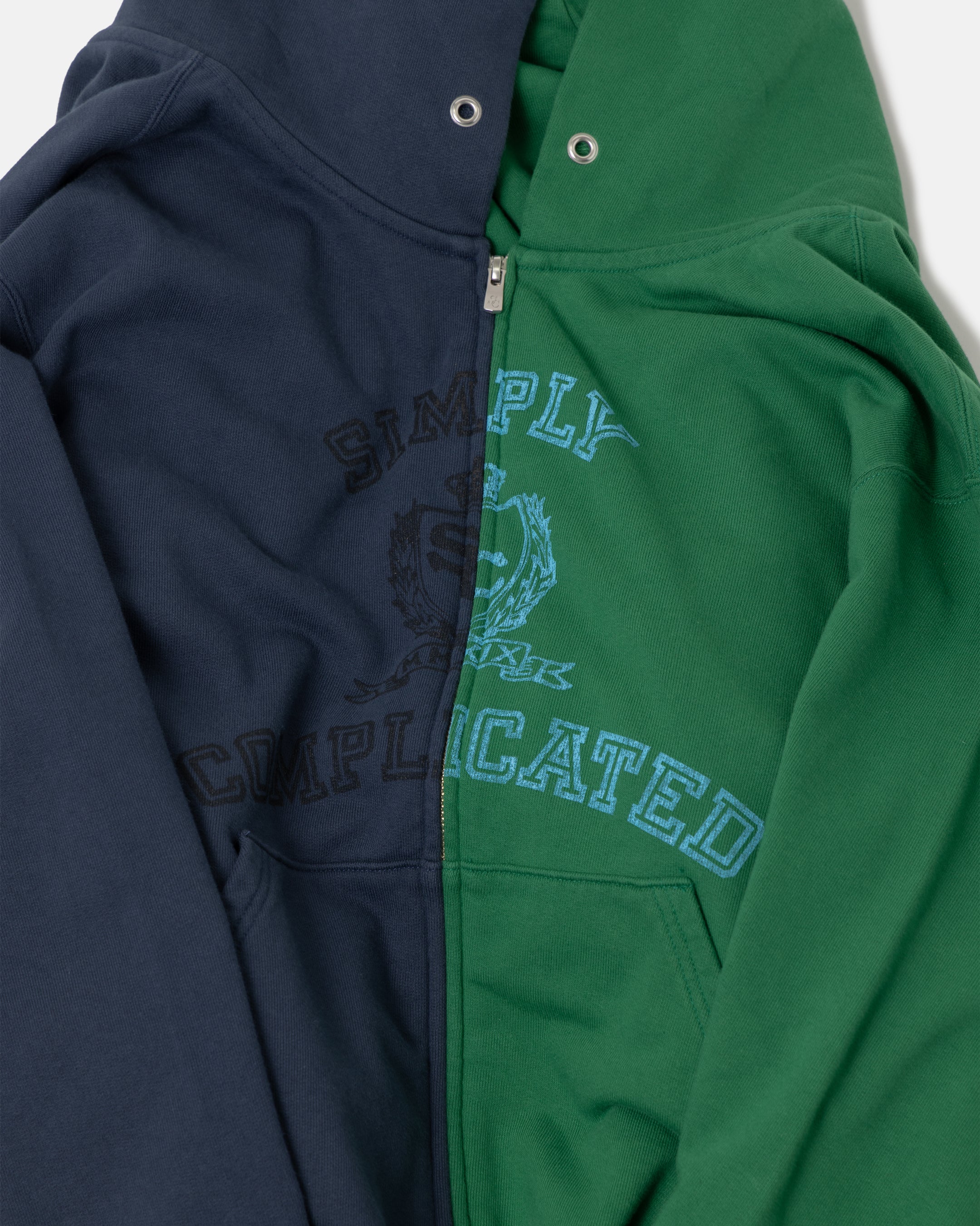 COLLEGE ZIP HOODIE NAVY – SimplyComplicated