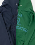 COLLEGE ZIP HOODIE GREEN