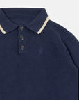 EDGE LINE KNIT POLO NAVY