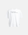 MESSAGE TEE WHITE