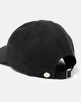 REVERSED LOGO 6 PANEL CAP BLACK