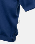 SPLIT S/S KNIT TEE NAVY