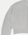 V NECK LIGHT KNIT SWEATER LT.GREY